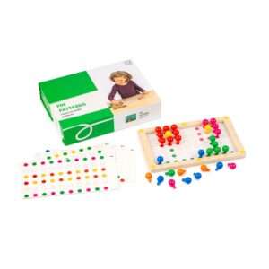 Ustvari vzorce s čepki – didaktična igra mozaika