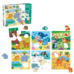 6 sestavljank – didaktična sestavljanka z živalmi