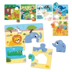 6 sestavljank – didaktična sestavljanka z živalmi - slika 3