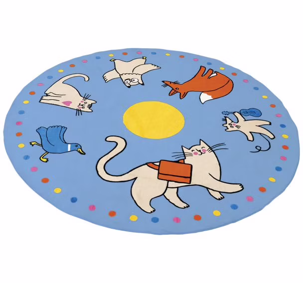 Zamizen_-_grand_tapis_-_la_ronde_des_amis-Nathan-ITG121577979 Preproga za druženje - slika 1